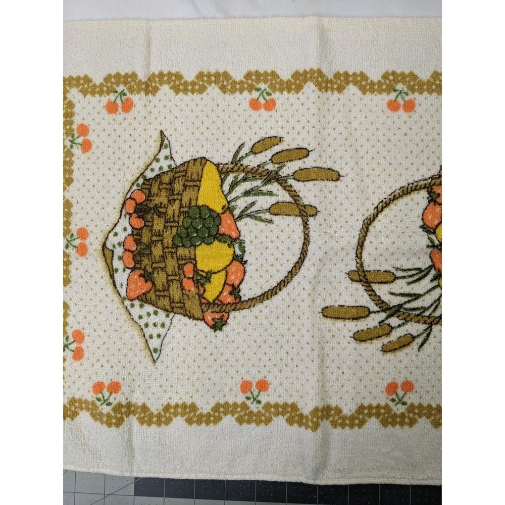 Kitchen Hand Towel Tan Fruit Basket 16x23‎ Inch